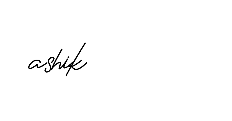 Signature of ashik