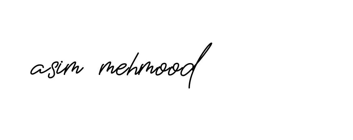 Signature of asim-mehmood