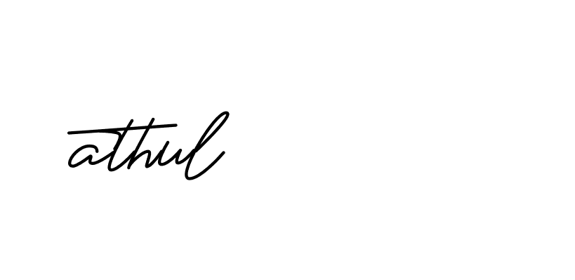 Signature of athul