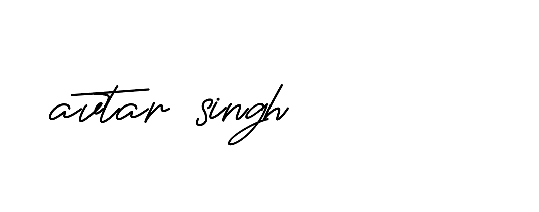 Signature of avtar-singh