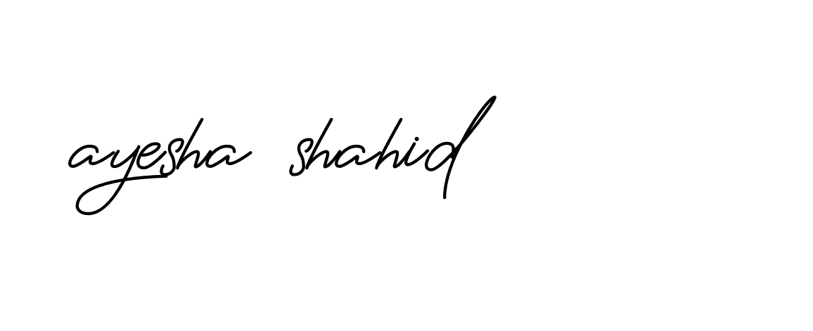 Signature of ayesha-shahid