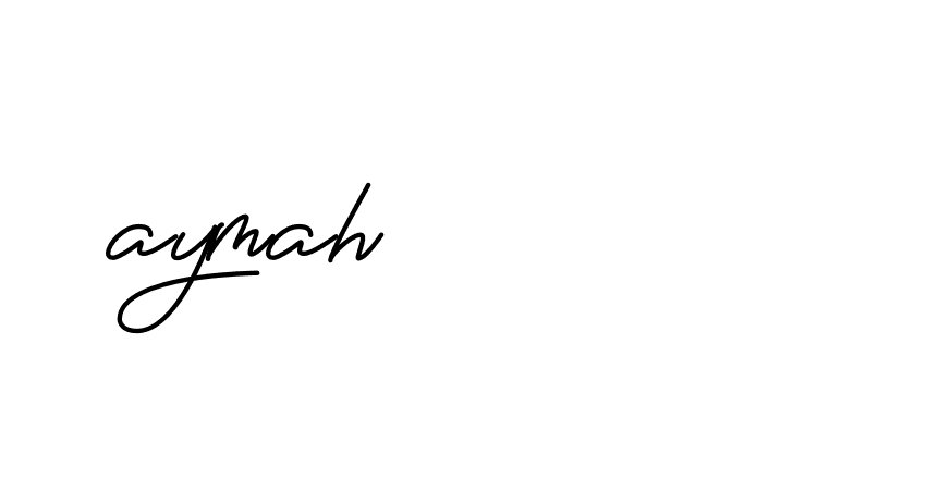 Signature of aymah