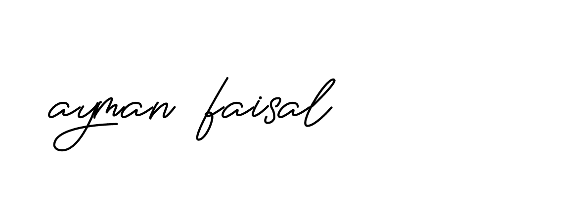 Signature of ayman-faisal