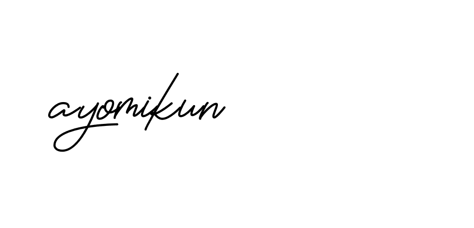 Signature of ayomikun