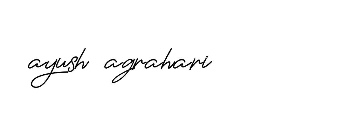 Signature of ayush-agrahari