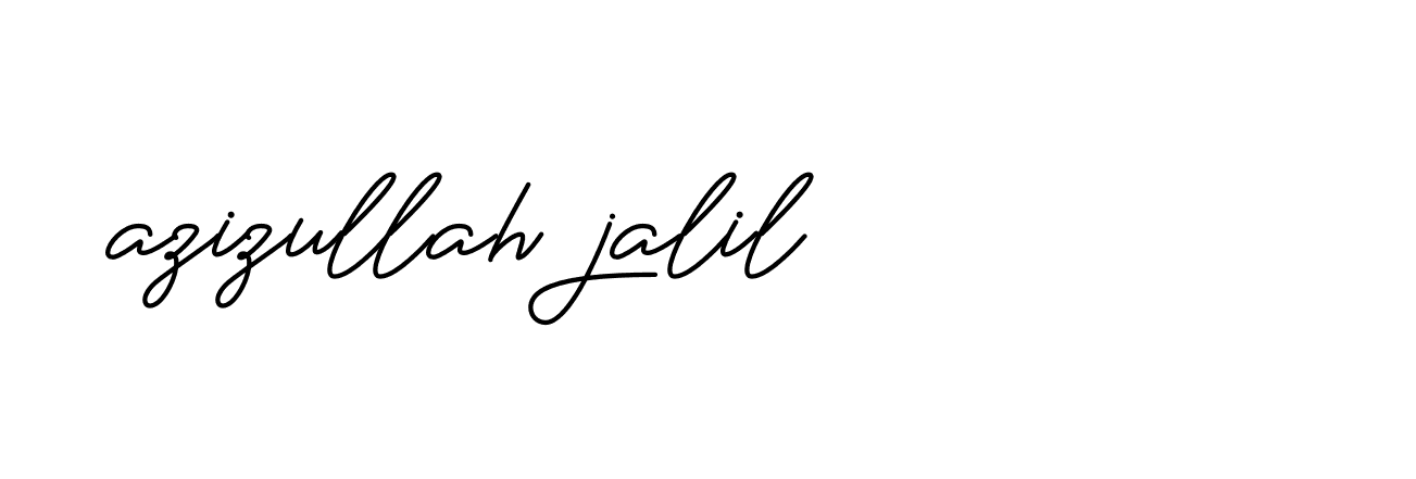 Signature of azizullah-jalil-