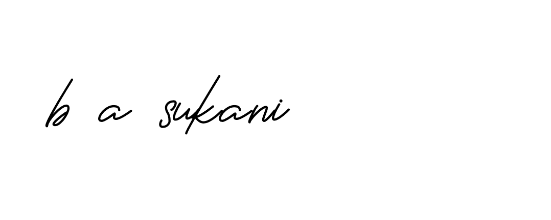 Signature of b-a-sukani