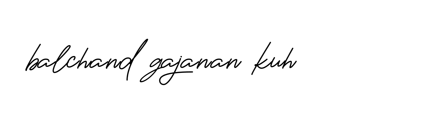 Signature of balchand-gajanan-kuh