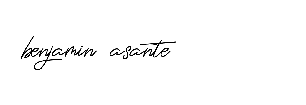 Signature of benjamin-asante-