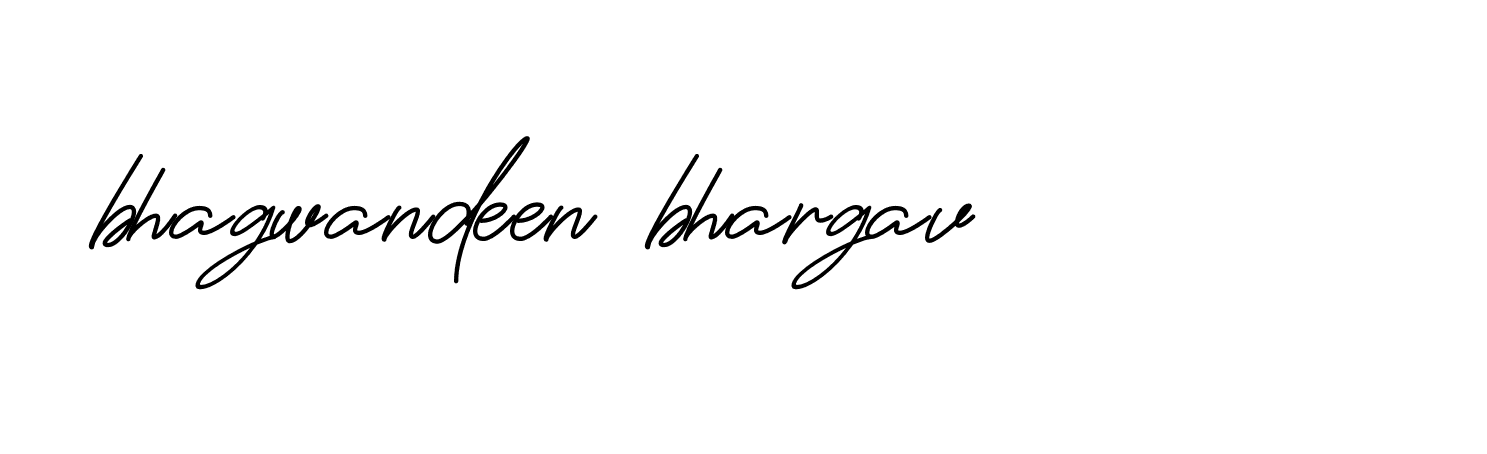 Signature of bhagwandeen-bhargav