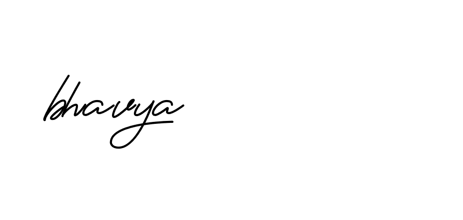 Signature of bhavya-