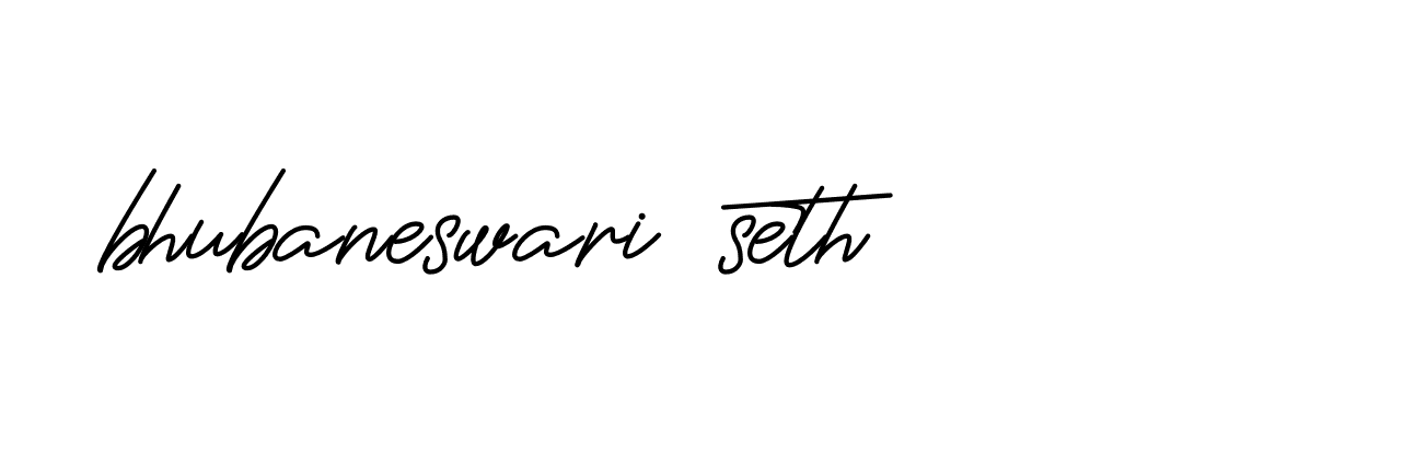 Signature of bhubaneswari-seth