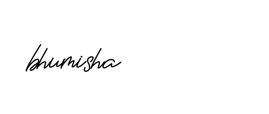 Signature of bhumisha