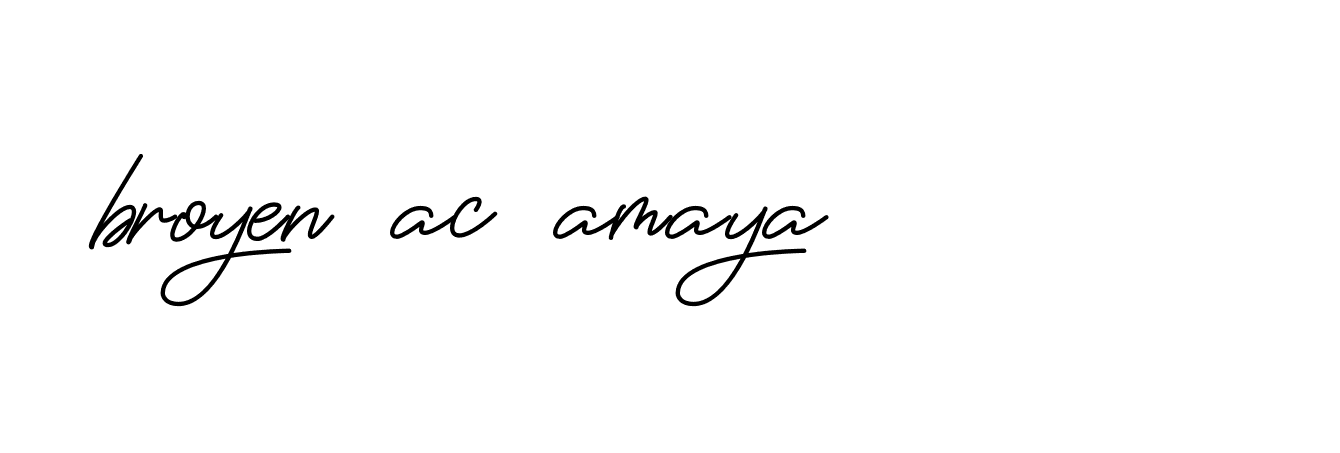 Signature of broyen-ac-amaya