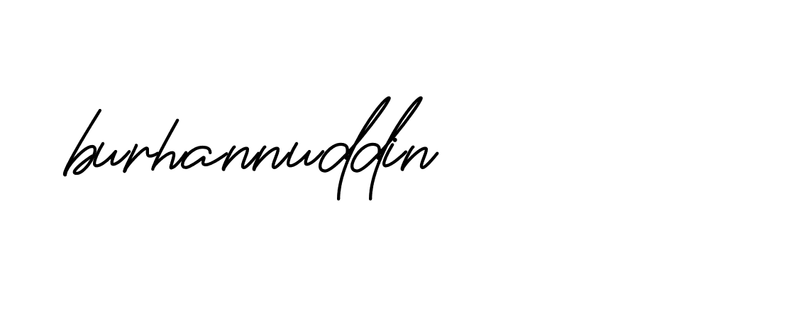 Signature of burhannuddin