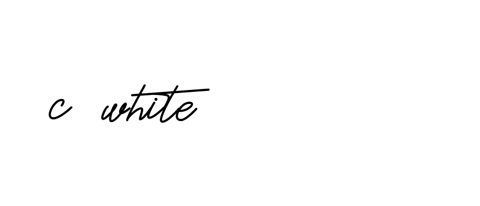 Signature of c-white-