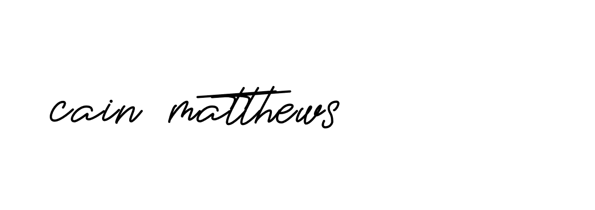 Signature of cain-matthews