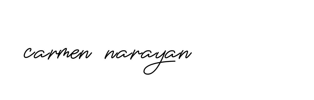 Signature of carmen-narayan