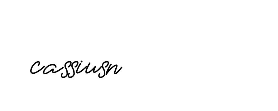 Signature of cassiusn