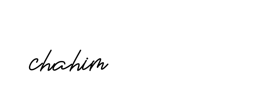 Signature of chahim