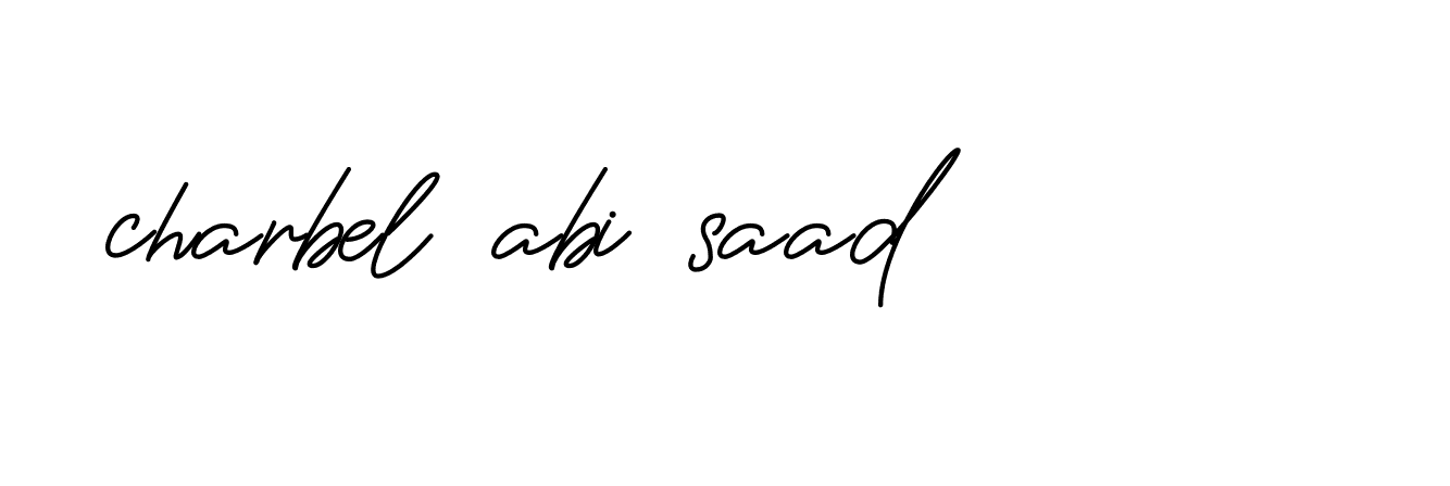 Signature of charbel-abi-saad