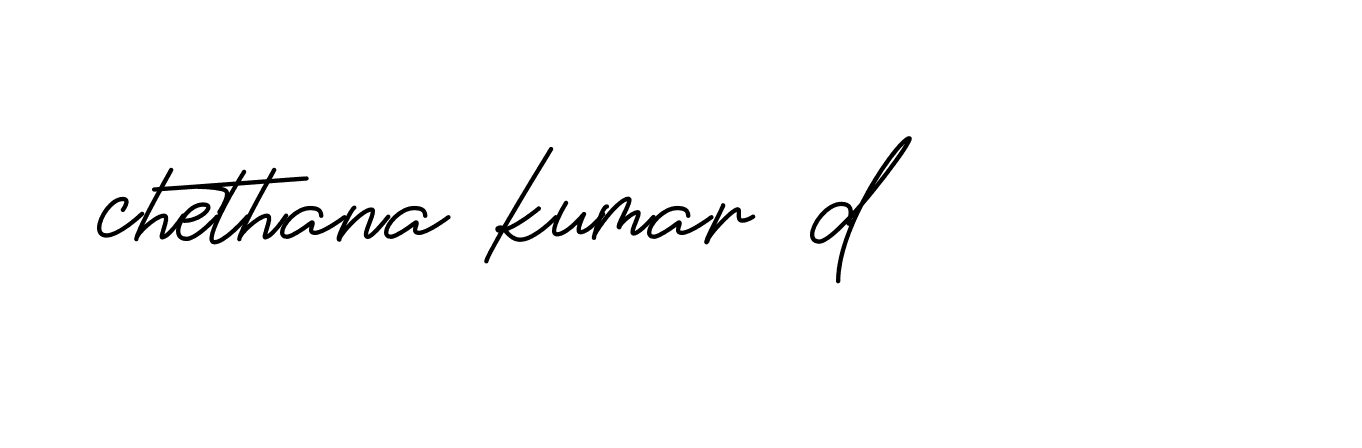 Signature of chethana-kumar-d