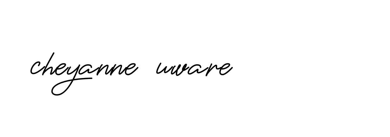 Signature of cheyanne-uware