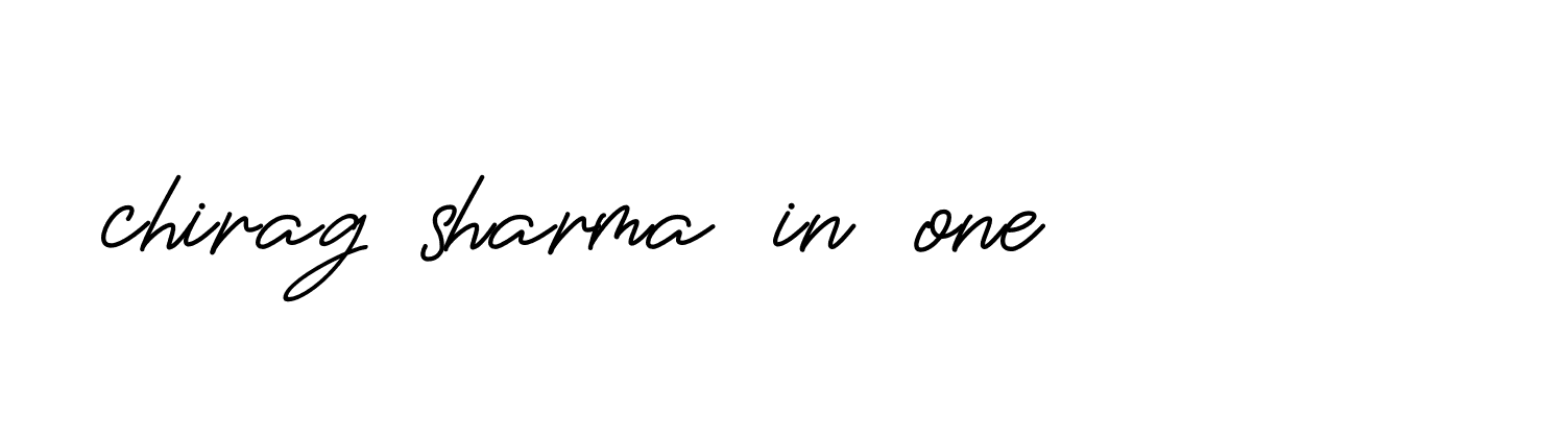 Signature of chirag-sharma-in-one