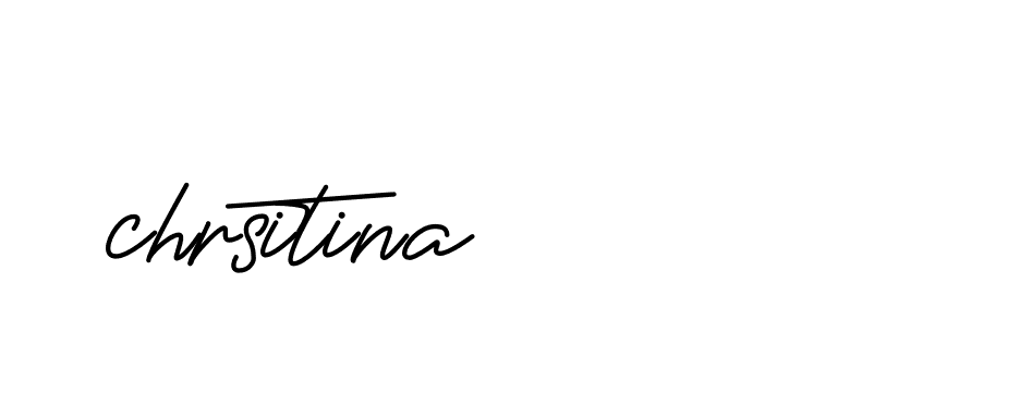 Signature of chrsitina