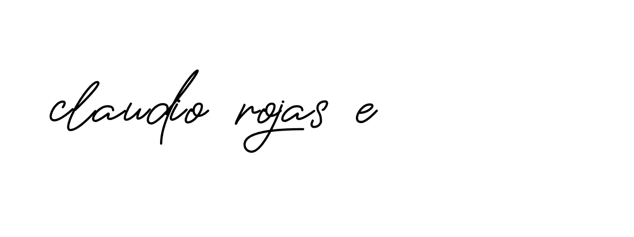 Signature of claudio-rojas-e