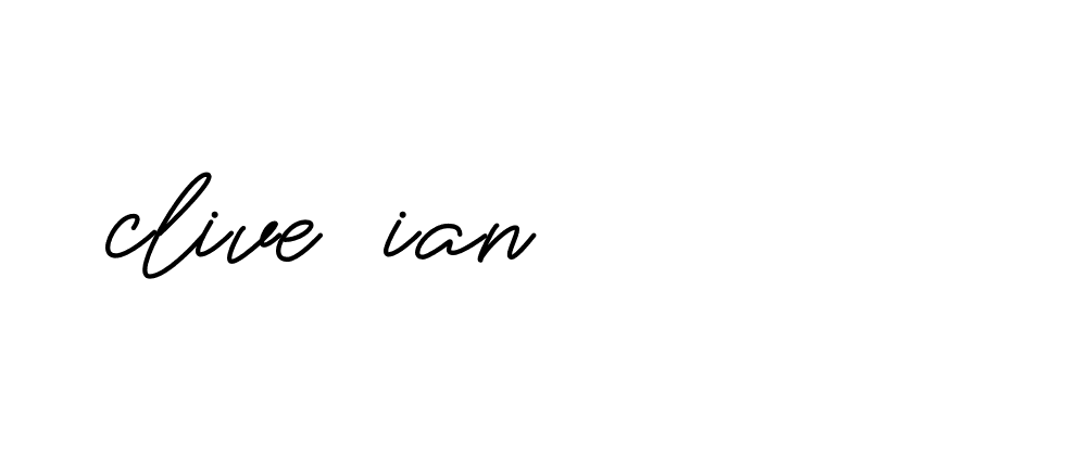 Signature of clive-ian