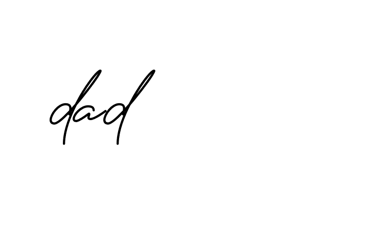 Signature of dad