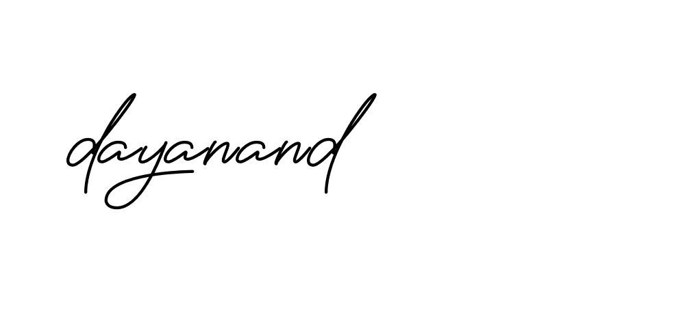 Signature of dayanand