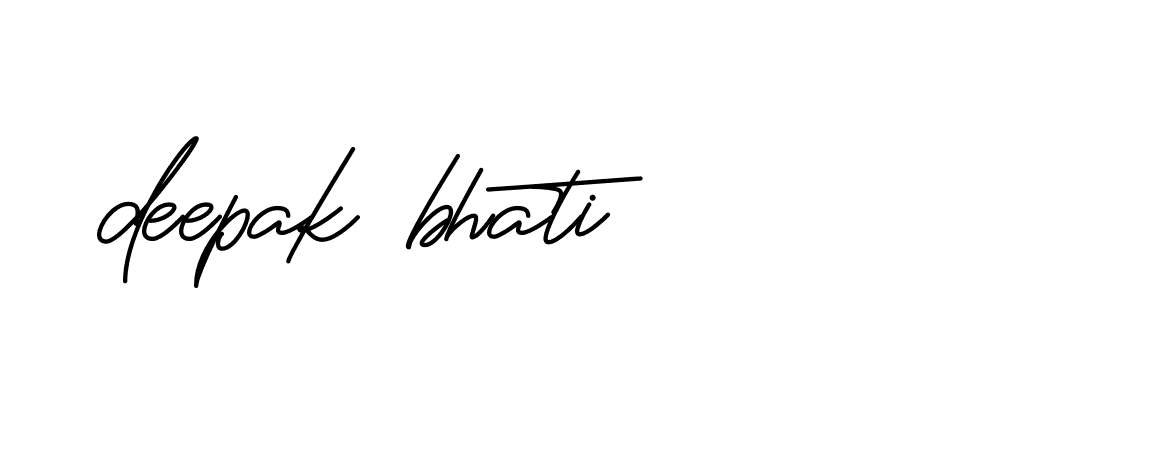 Signature of deepak-bhati-