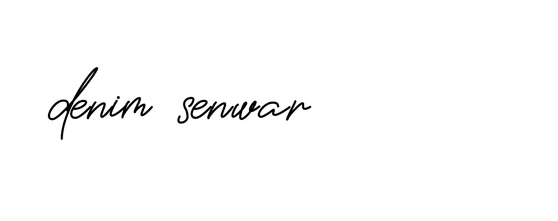 Signature of denim-senwar