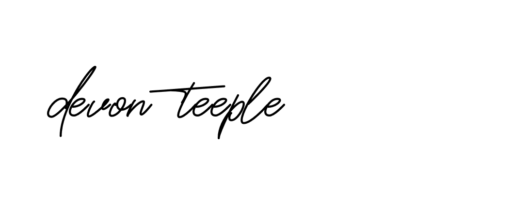 Signature of devon-teeple