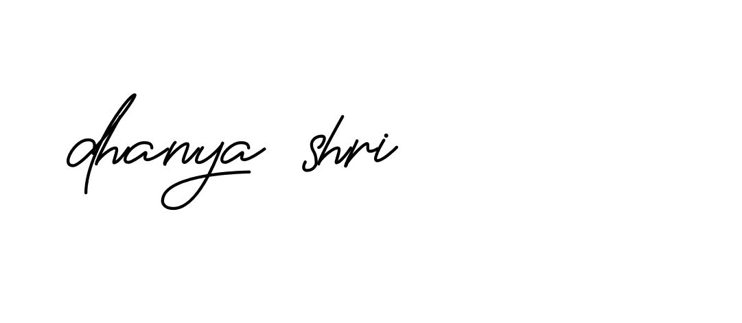 Signature of dhanya-shri