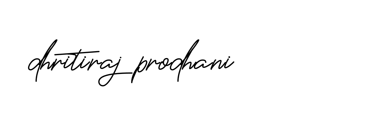 Signature of dhritiraj-prodhani