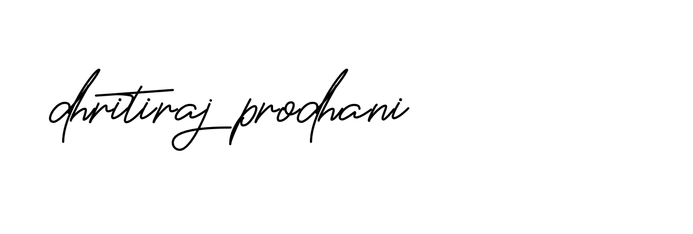 Signature of dhritiraj-prodhani-