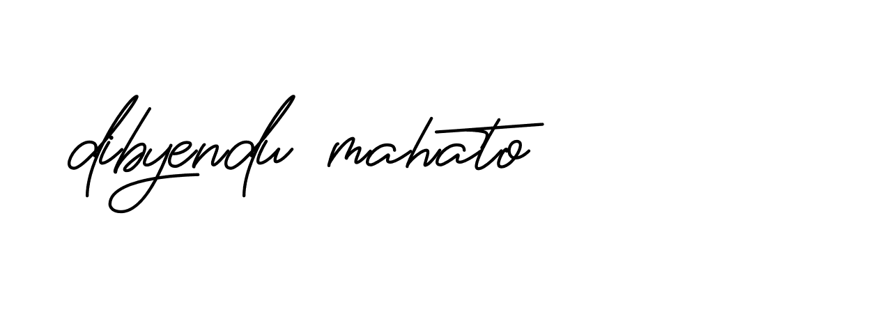 Signature of dibyendu-mahato