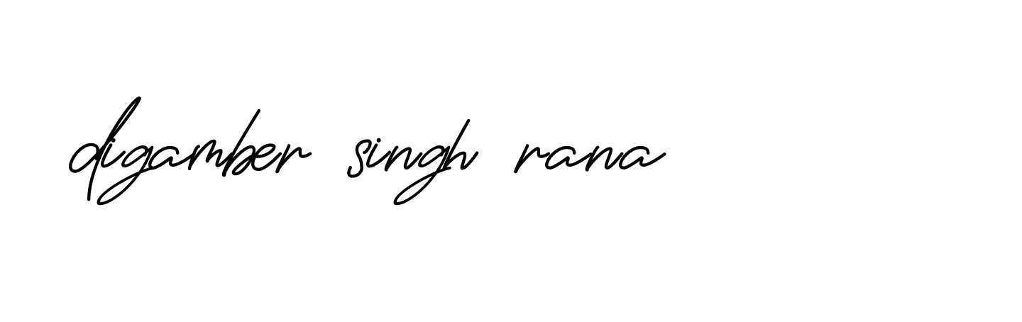 Signature of digamber-singh-rana