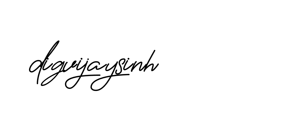 Signature of digvijaysinh