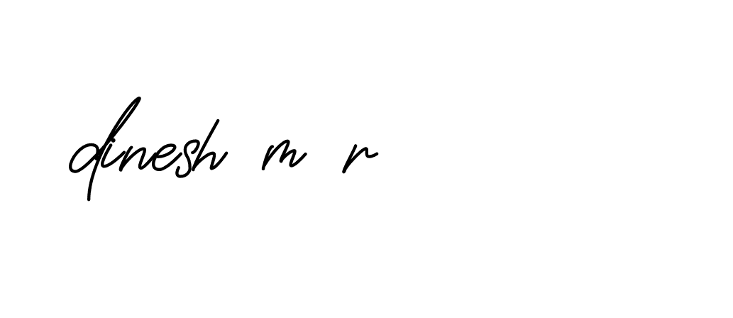 Signature of dinesh-m-r