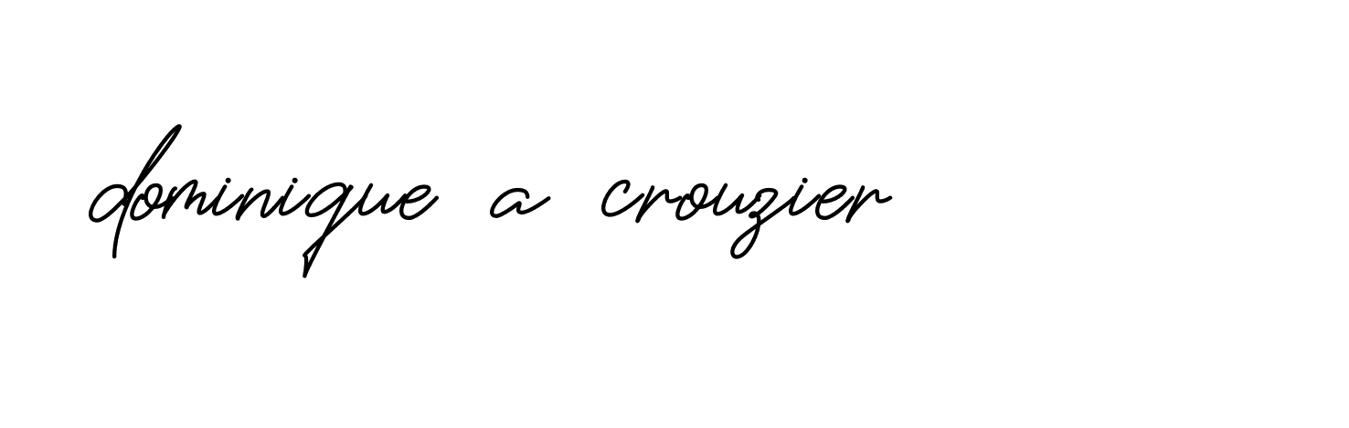 Signature of dominique-a-crouzier