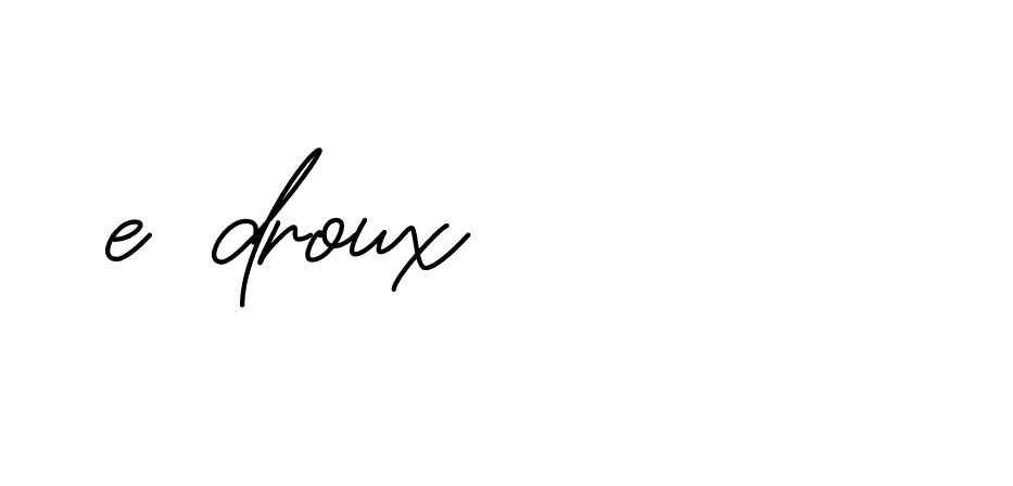 Signature of e-droux