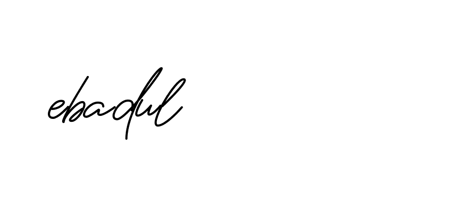 Signature of ebadul-