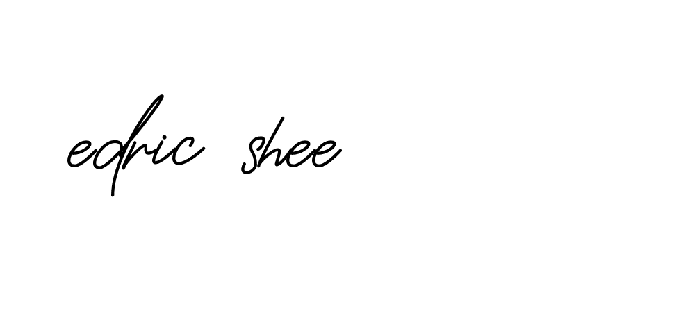 Signature of edric-shee