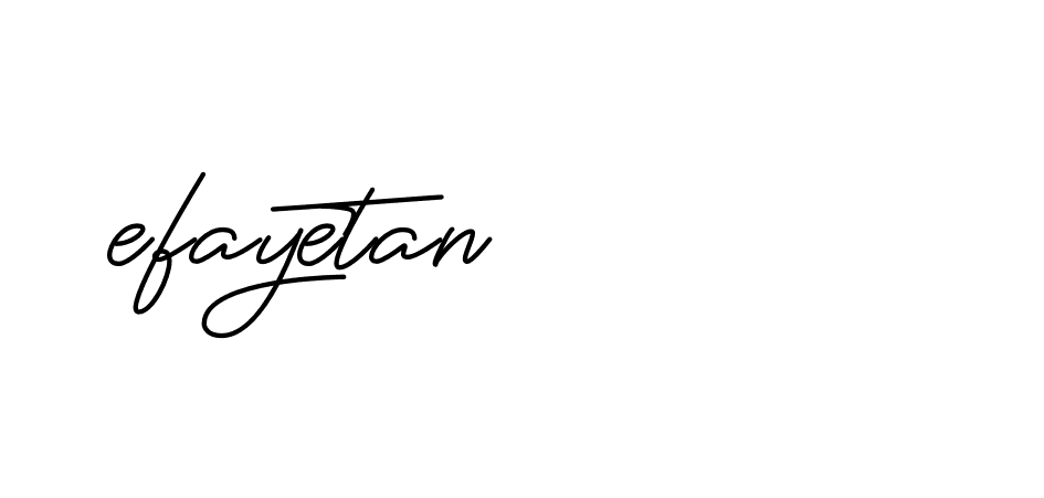 Signature of efayetan