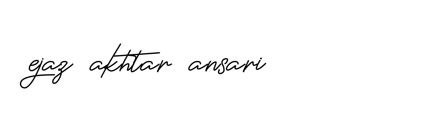 Signature of ejaz-akhtar-ansari