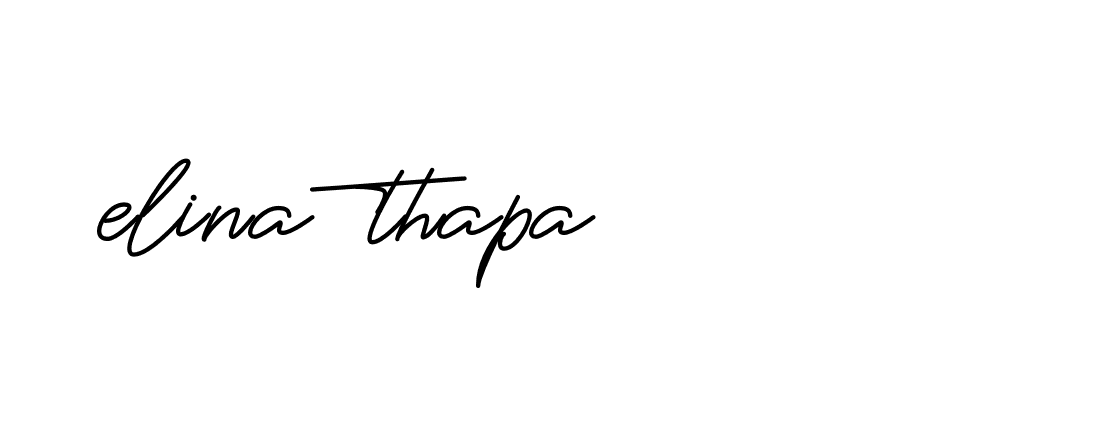 Signature of elina-thapa